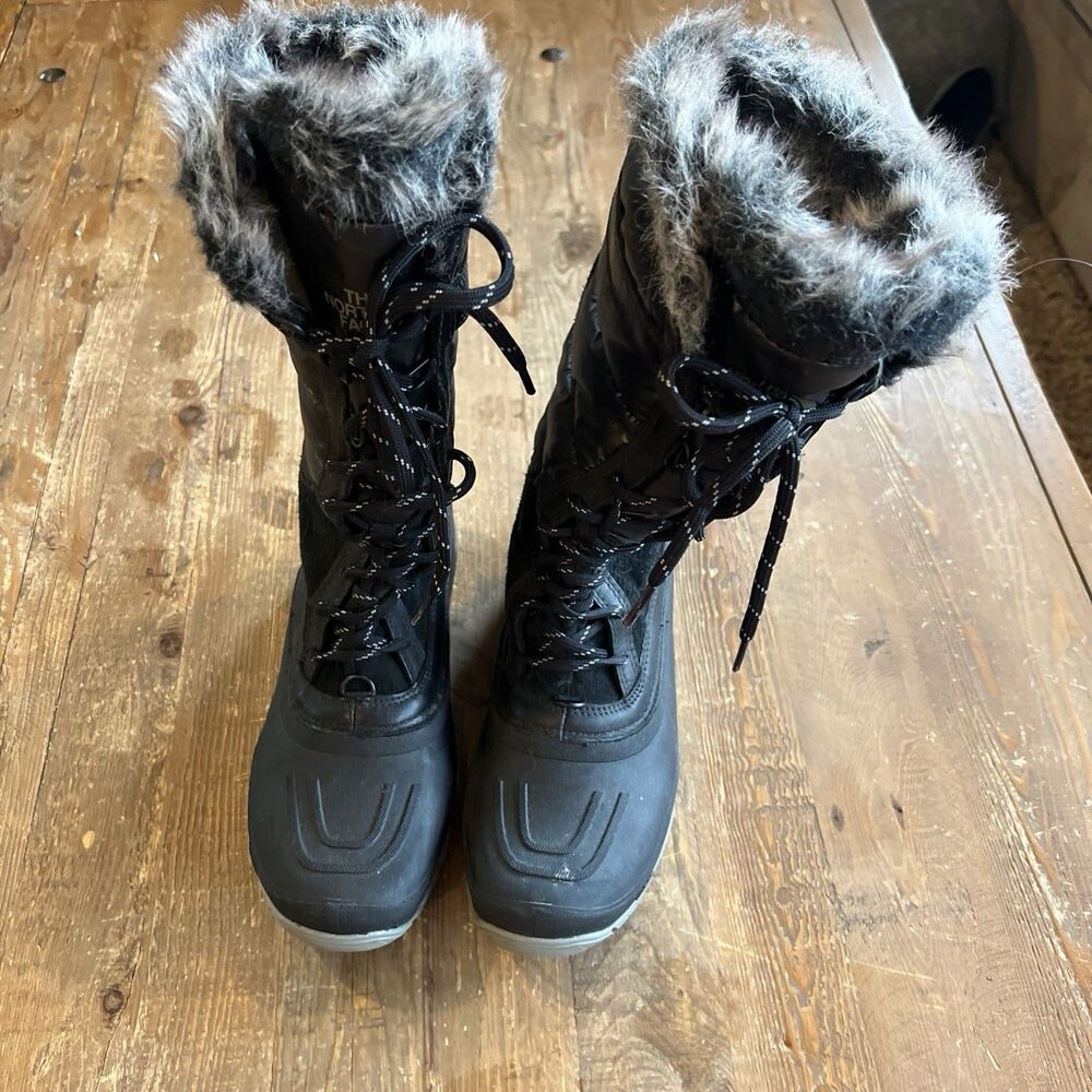The North Face Shellista II Tall Insulated Snow Boots Women’s 8.5 200g Black